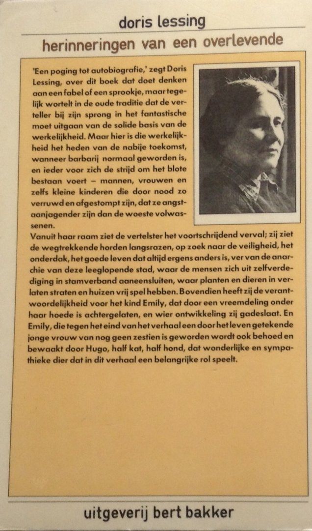 Lessing, Doris - Herinneringen van een overlevende