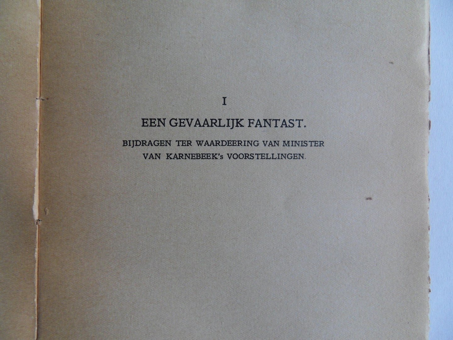 Gerretson, dr. C. - Nederland, Vlaanderen, België. - Memories en Vertoogen.