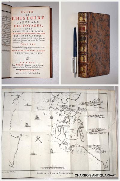 PREVOST D'EXILES, ANTOINE-FRANCOIS, - Histoire générale des voyages, ou nouvelle collection de toutes les relations de voyages par mer et par terre... Tome 65: Remarques pour servir de liaison au progrès des Hollandois dans les Indes Orientales.