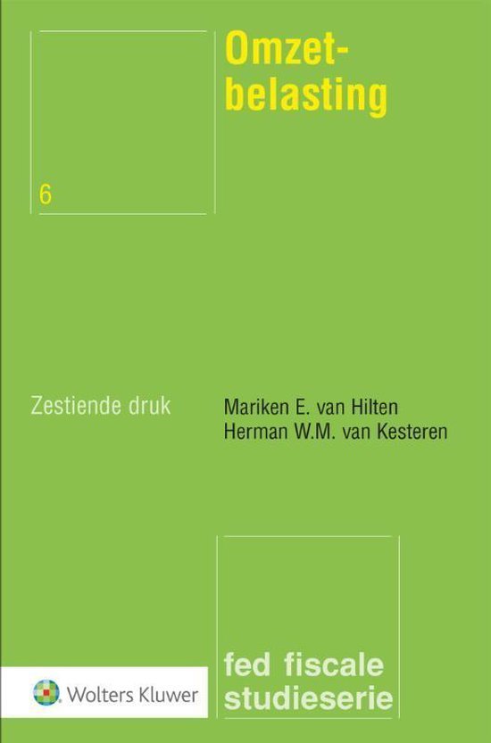 Hilten, Mariken E. van - Omzetbelasting
