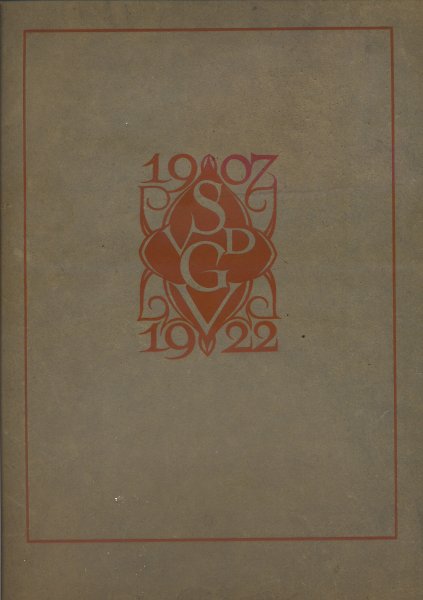 Askamp, J.H./Barten, A.W. - Gedenkboek ter herinnering aan het vijftien-jarig bestaan der school voor de grafische vakken te Utrecht 2 juli 1922