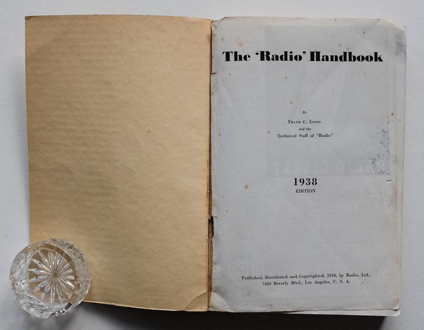 ,Frank C. Jones (Author) and Technical Staff of "Radio" - The Radio Handbook 1938