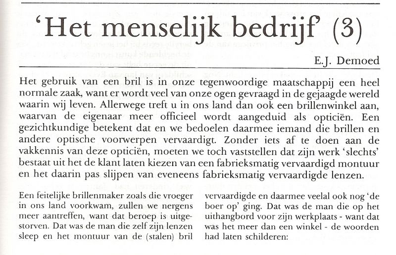 Demoed, E.J. - HET MENSELIJK BEDRIJF (3)