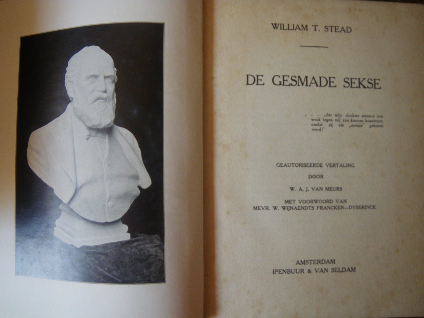 William Thomas Stead (vertaling W.A.J. van Meurs) - De gesmade sekse