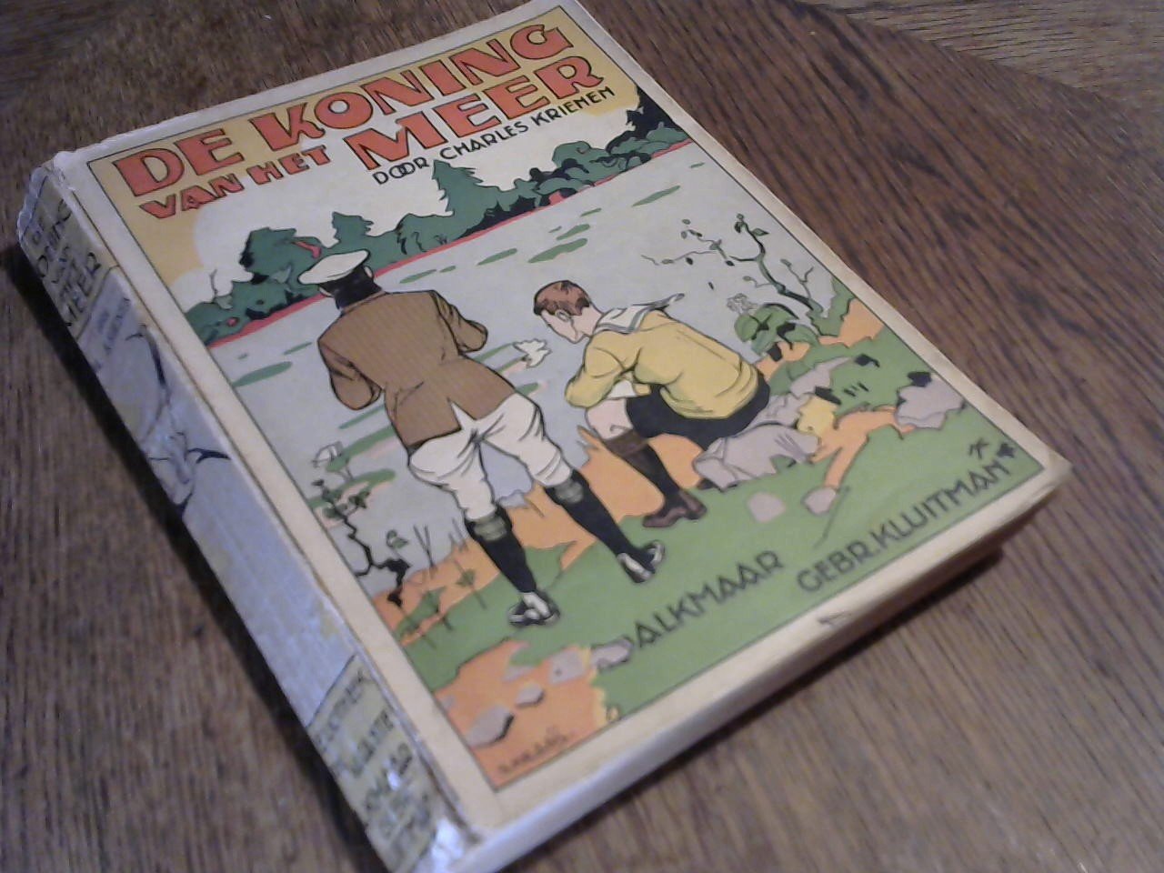 Krienen Charles / illustraties S. Kraaij - De Koning van het meer. In de Vacantie Serie A. Jongensboeken