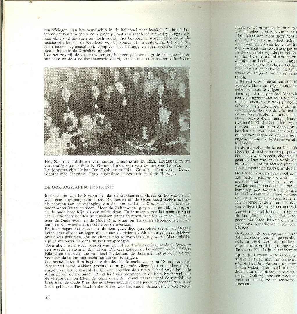Breuking J.H. [Pastoor] - De Kroniek voor het St. Michaels - Gesticht  Gevestigd te Herwen op den 28sten October  1911
