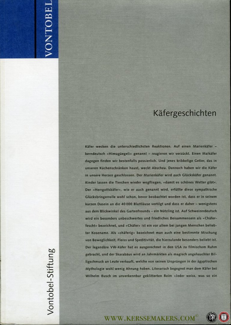 Witschi, Franziska - Käfergeschichten. Illustrationen von Monica Biondo