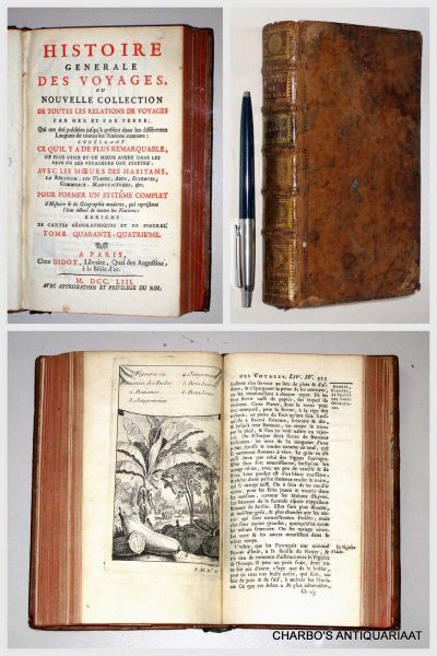 PREVOST D'EXILES, ANTOINE-FRANCOIS, - Histoire générale des voyages, ou nouvelle collection de toutes les relations de voyages par mer et par terre... Tome 44: Voyages de Gemelli Careri (suite).