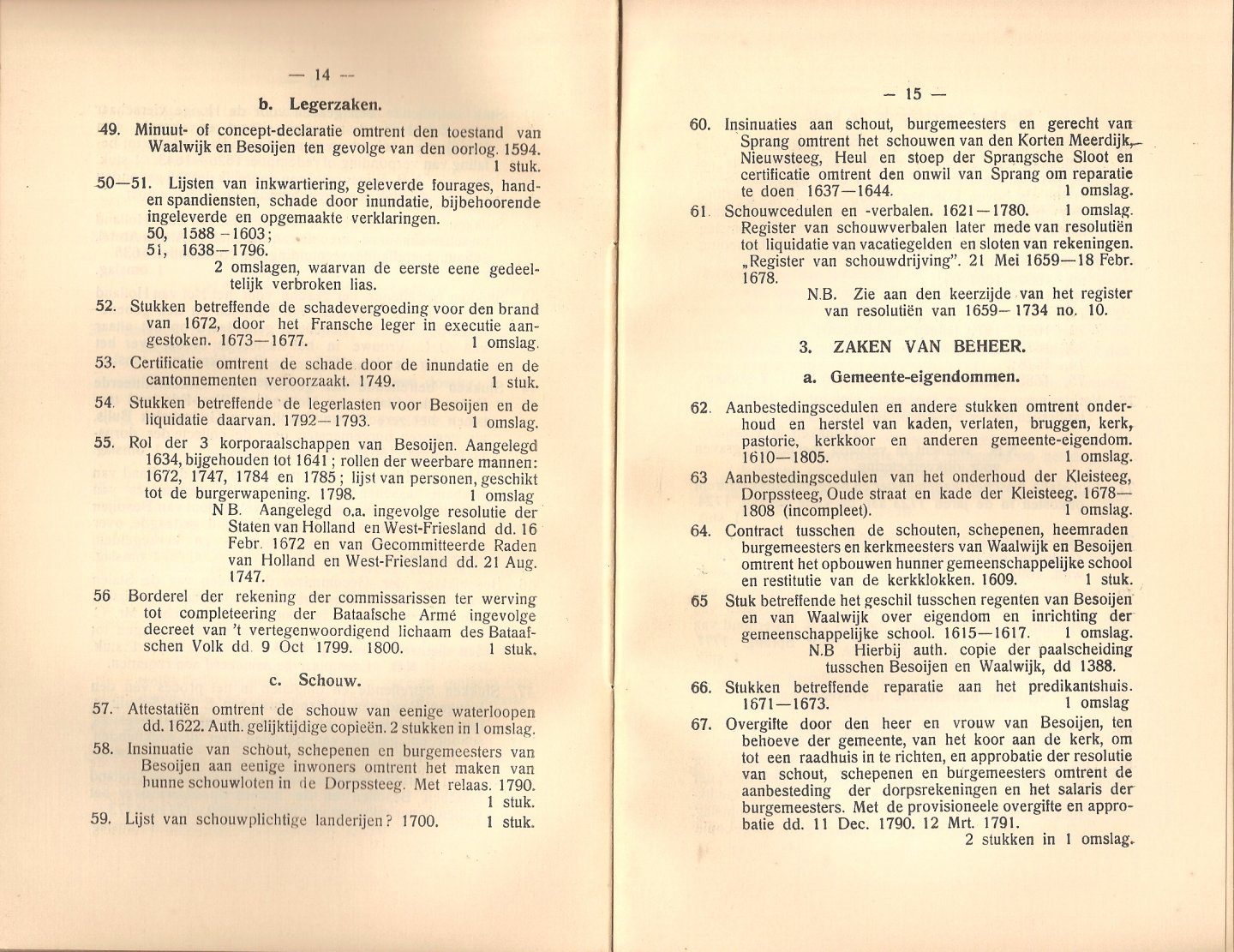 Hammen, J. van der ; Smit, Mr. J.P.W.A. - Inventaris van het administratief oud archief der gemeente Besoijen