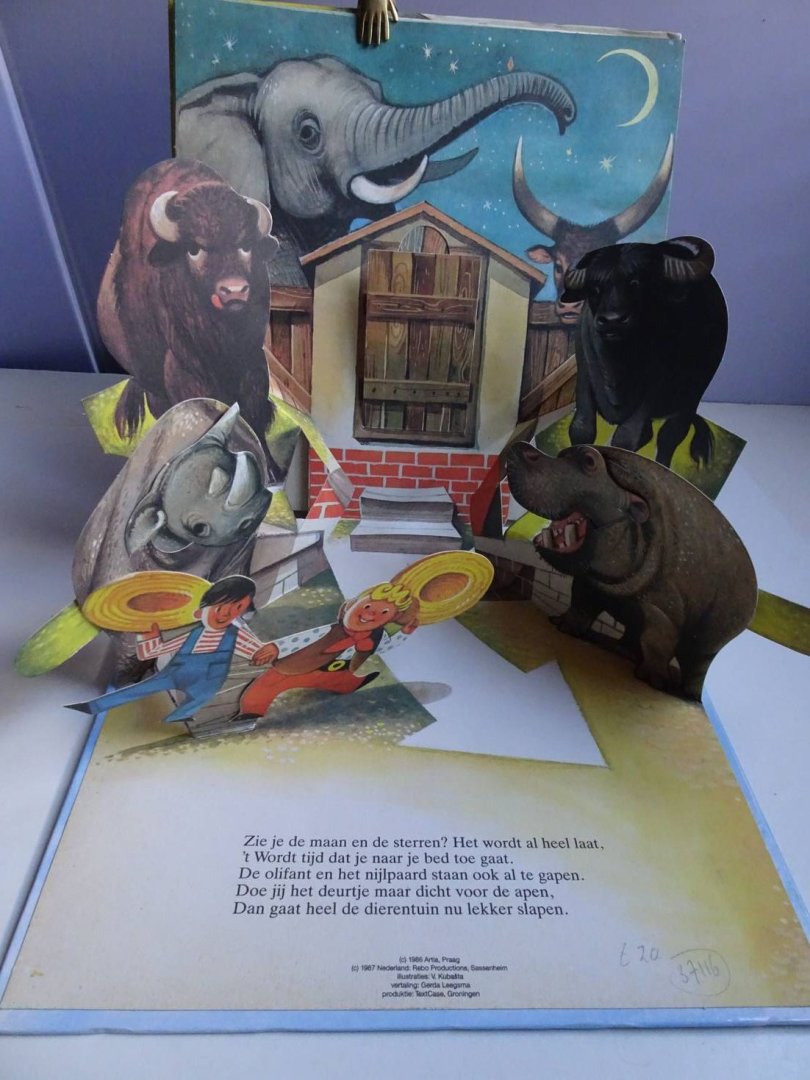 Kubasta, V.. - In de dierentuin. Het grote uitklap platenboek.