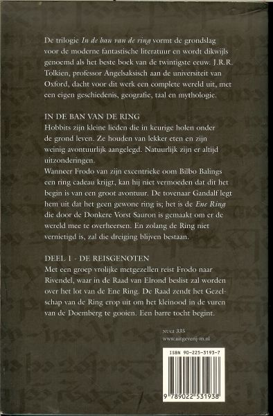 Tolkien, J.R.R. Vertaald door Max Schchart - In de ban van de ring 1 De Reisgenoten