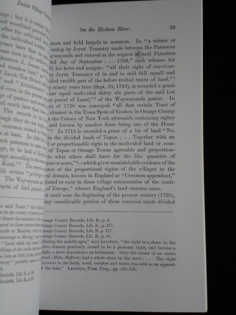 Elting, Irving - Dutch Village Communities on the Hudson River