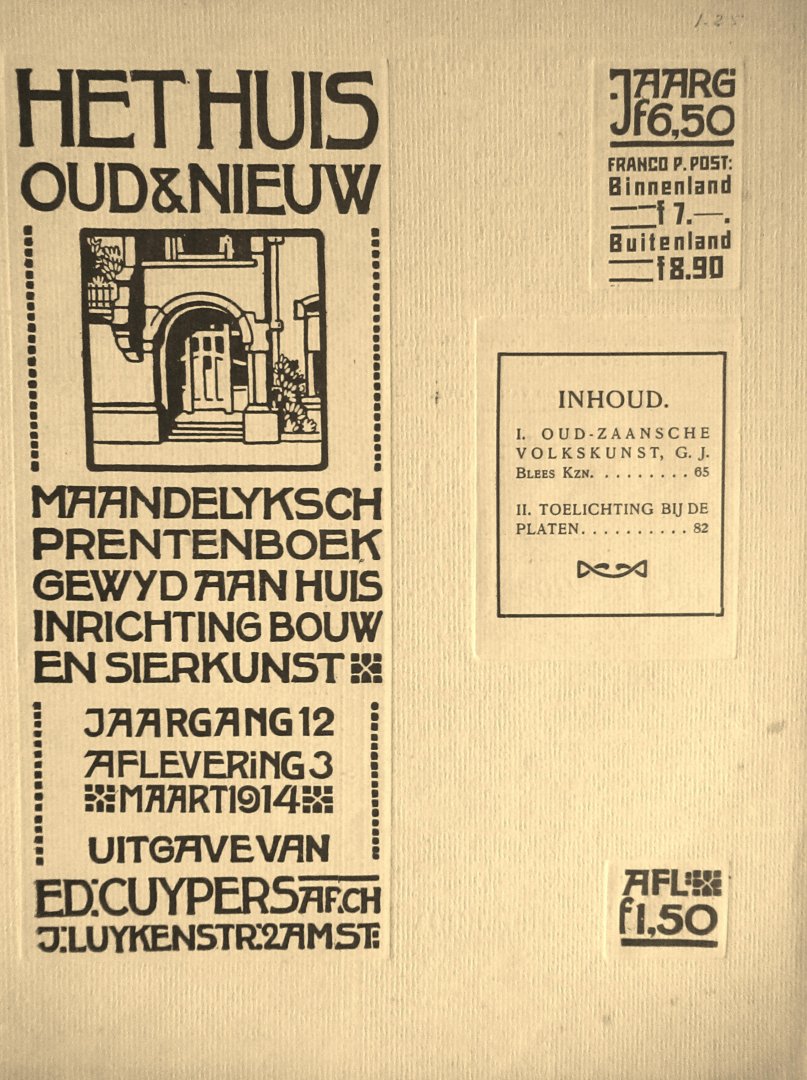  - Het huis  oud en nieuw jaargang 12  afl 3