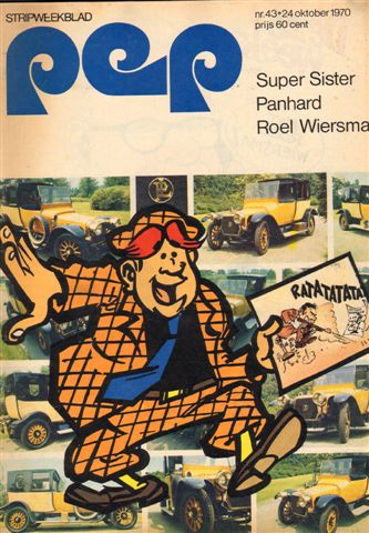 Diverse tekenaars - PEP 1970 nr. 43, stripweekblad, 24 oktober met o.a. DIVERSE STRIPS (RIK RINGERS/ASTERIX/PRINS VAILLANT/ROODBAARD/LUC ORIENT/LUCKY LUKE/SUPERSISTER (DUTCH POP GROUP, 2 p.)/JOHNNY GOODBYE, goede staat