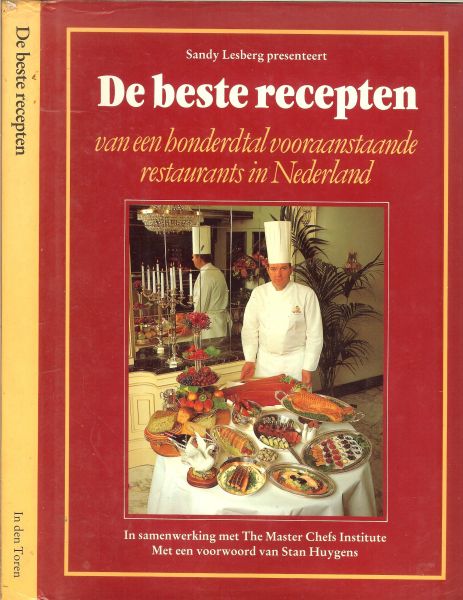SANDY LESBERG .. Omslagontwerp en Typografie - DE BESTE RECEPTEN van een honderdtal vooraanstaande restaurants in Nederland