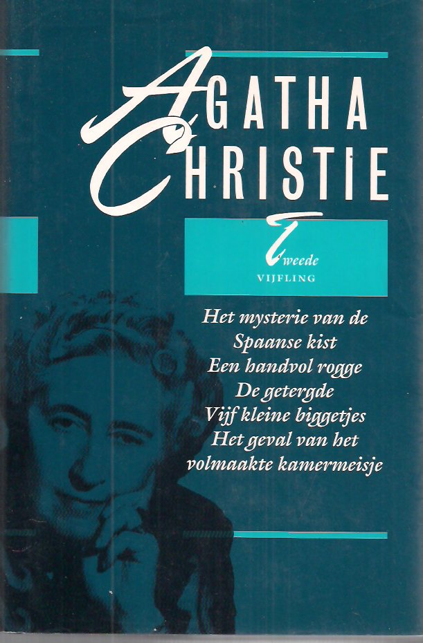 Christie, A. - 2e vijfling / druk 1 2e vijfling bevat: het mysterie van de Spaanse kist, een handvol rogge, de getergde, vijf kleine biggetjes, het geval van het volmaakte kamermeisje