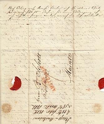 STEUP, H.C. - Handgeschreven brief in het Duits aan muziekuitgever B. Schott, gedateerd Amsterdam 15 februari 1812.