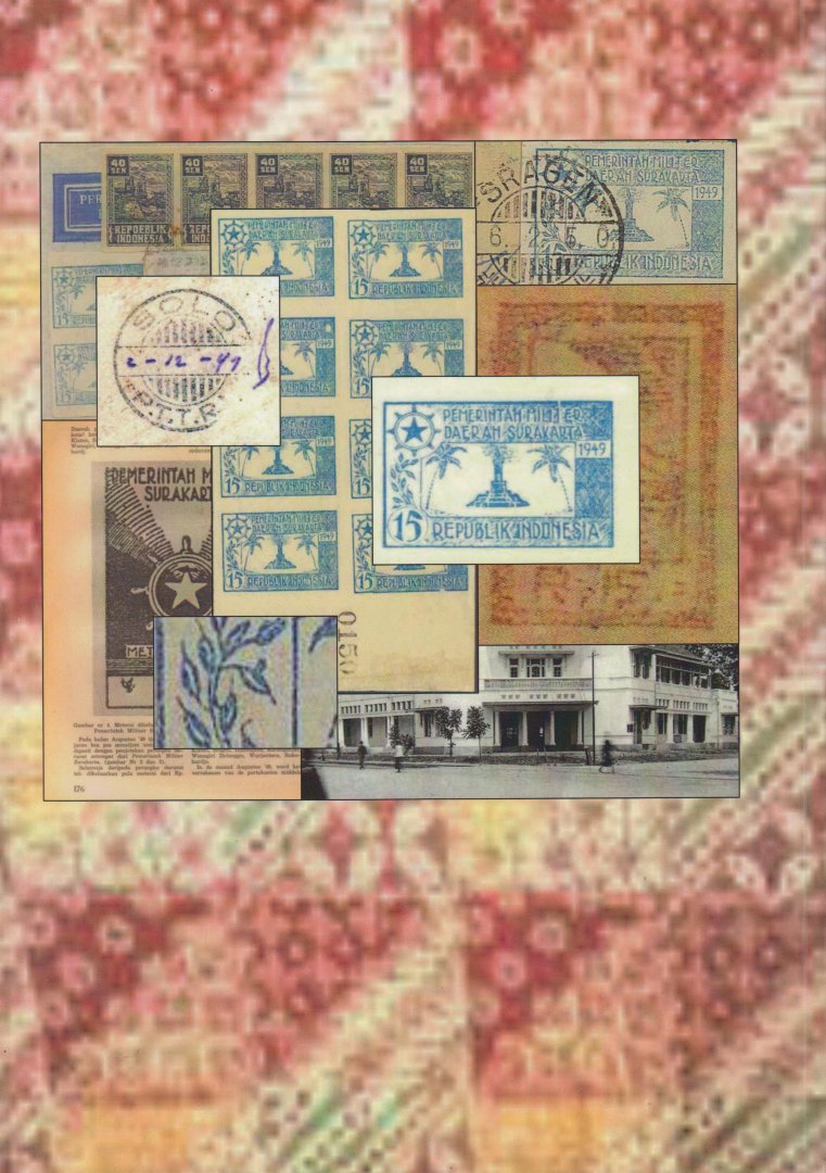 Bessels (17-1-1945 - 23-8-2023), Giel, J. en Leo B. Vosse (1945-2017) - The Surakarta Military stamp 1949 - Permerintah Milter dearah Surakarta 1949.