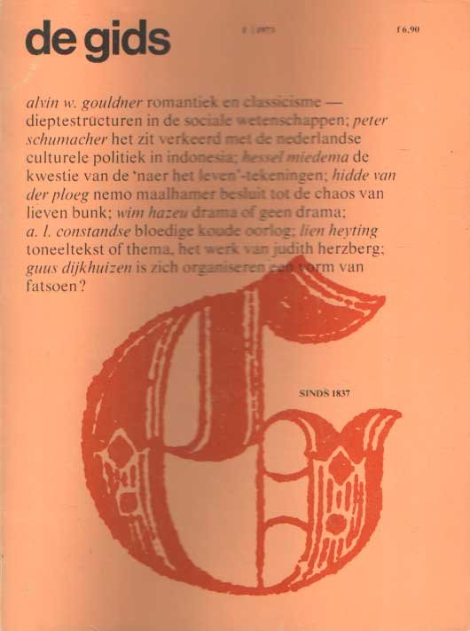 Constandse, H. Mulisch e.a. (redactie), A.L. - De Gids. Algemeen Cultureel Maandblad. Honderdzesendertigste jaargang, 1973 no. 1
