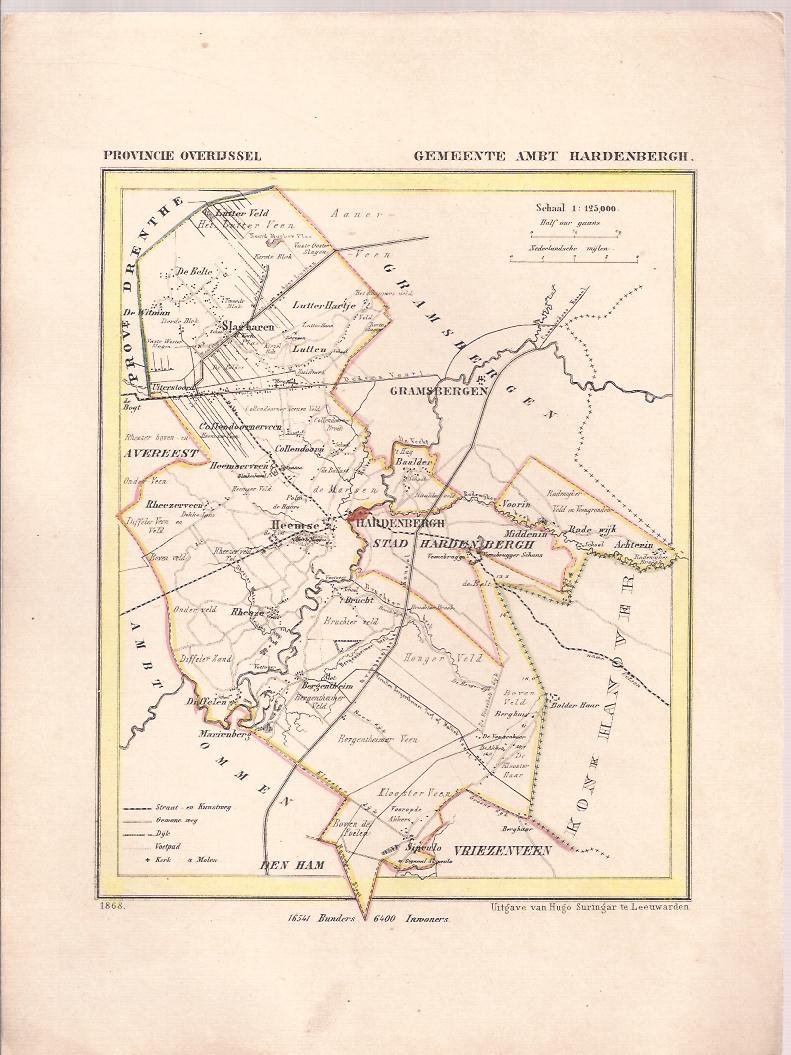 Kuyper, Jacob - Gemeente Ambt Hardenbergh, provincie Overijssel.
