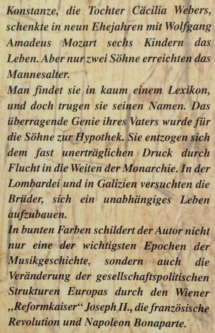 Hoffmann, Hans - Mozart - Genialer Vater vergessene Sohne