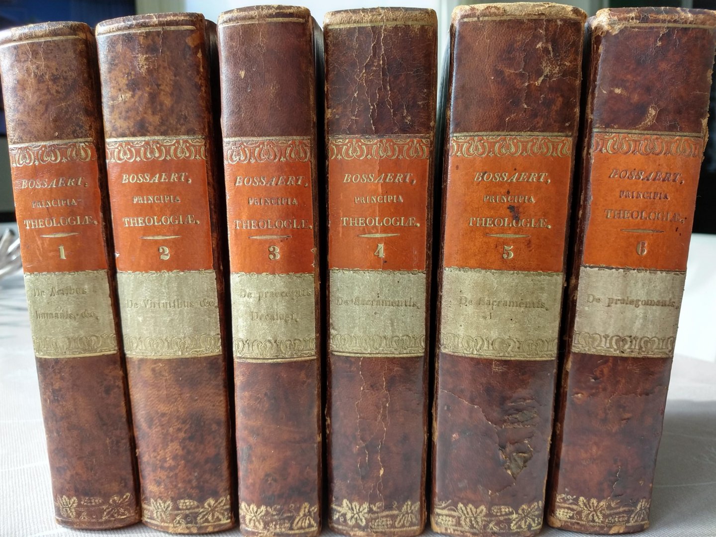 Fulgentio (Fulgentius) Bossaert - Principia theologiae moralis et scholasticae (6 delen)