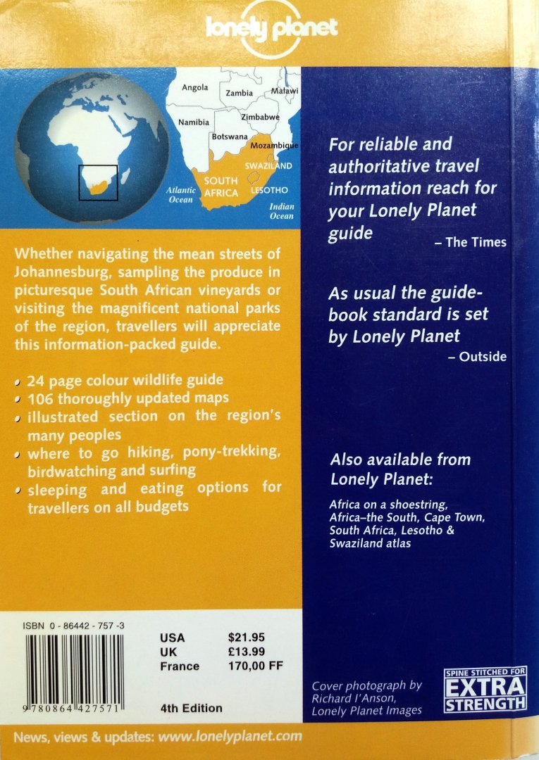 Lonely Planet - South Africa, Lesotho & Swaziland (ENGELSTALIG)