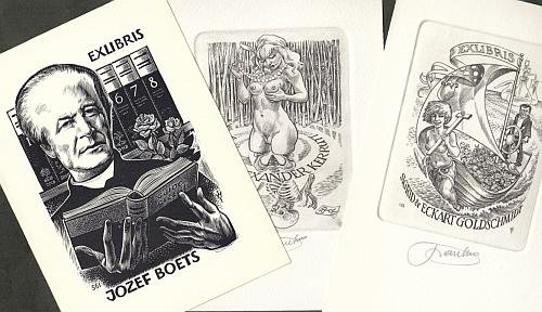 DAMME, Frank-Ivo van - Twaalf exlibris.