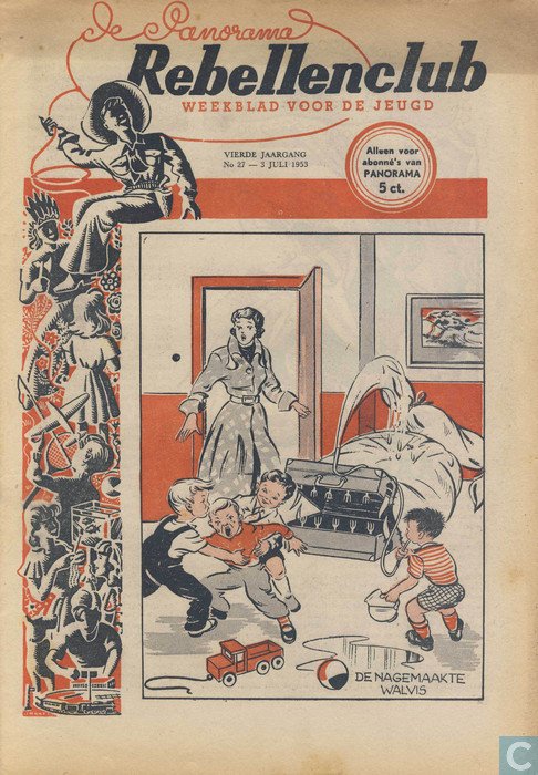  - Panorama Rebellenclub. Weekblad voor de jeugd. Vierde jaargang 1953 nummer 27 - 52