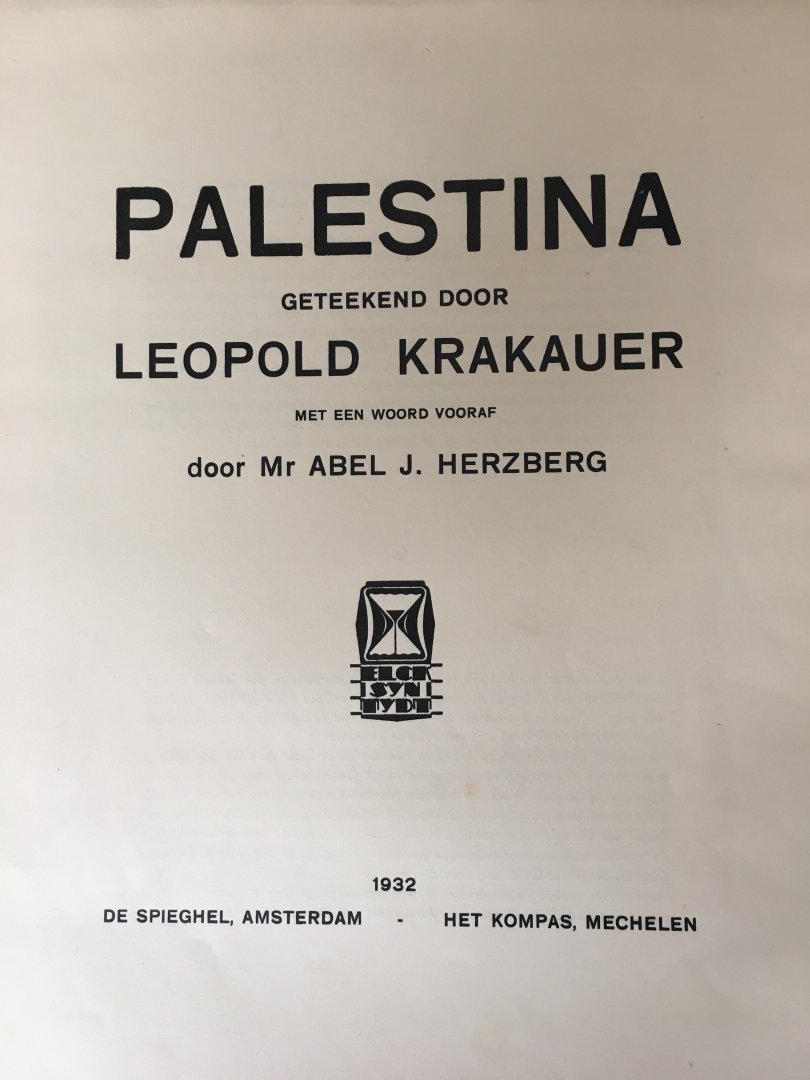 Leopold Krakauer - Palestina