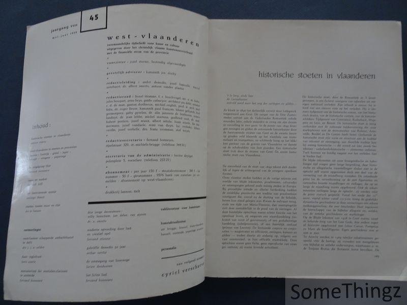 Demedts, André (red.) / e.a.. - Historische stoeten in Vlaanderen. West-Vlaanderen: tweemaandelijks tijdschrift voor kunst en cultuur. Jaargang VIII, mei-juni 1959.