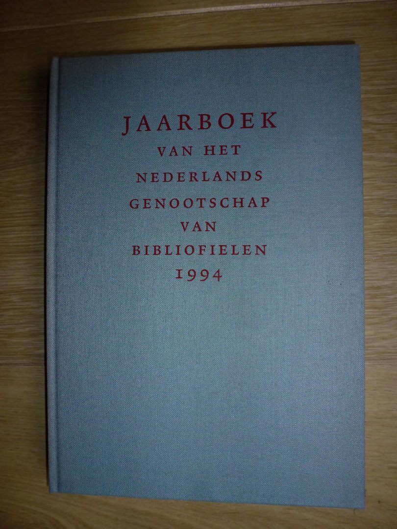  - Jaarboek van het Nederlands Genootschap van Bibliofielen / 1994 / druk 1