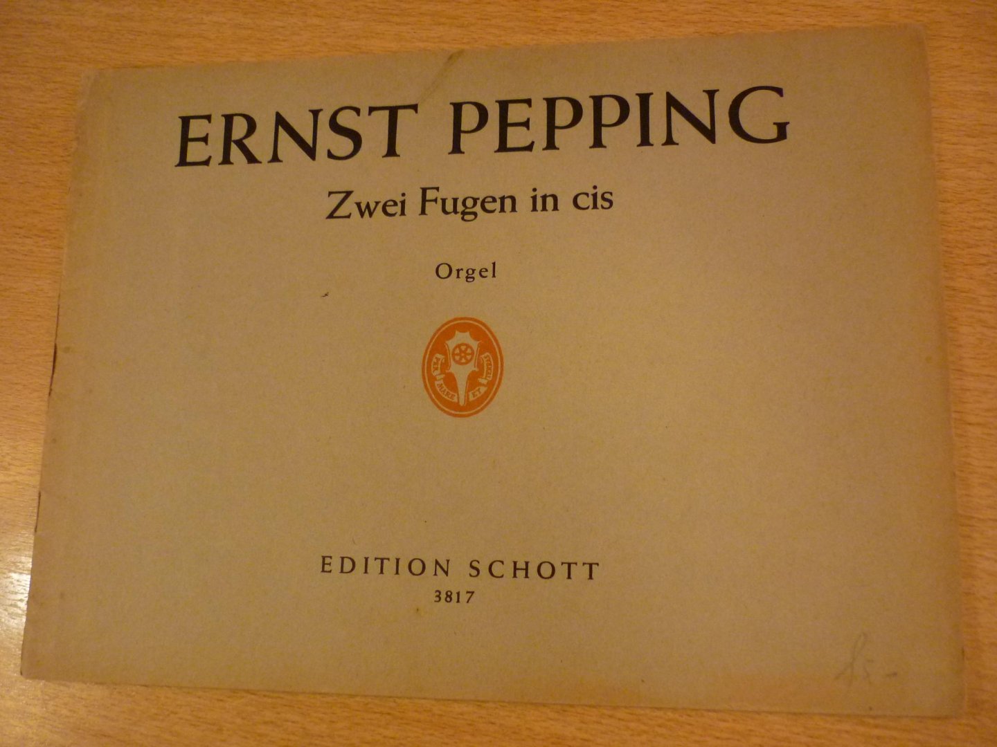 Pepping; Ernst - Zwei Fugen in cis - voor orgel