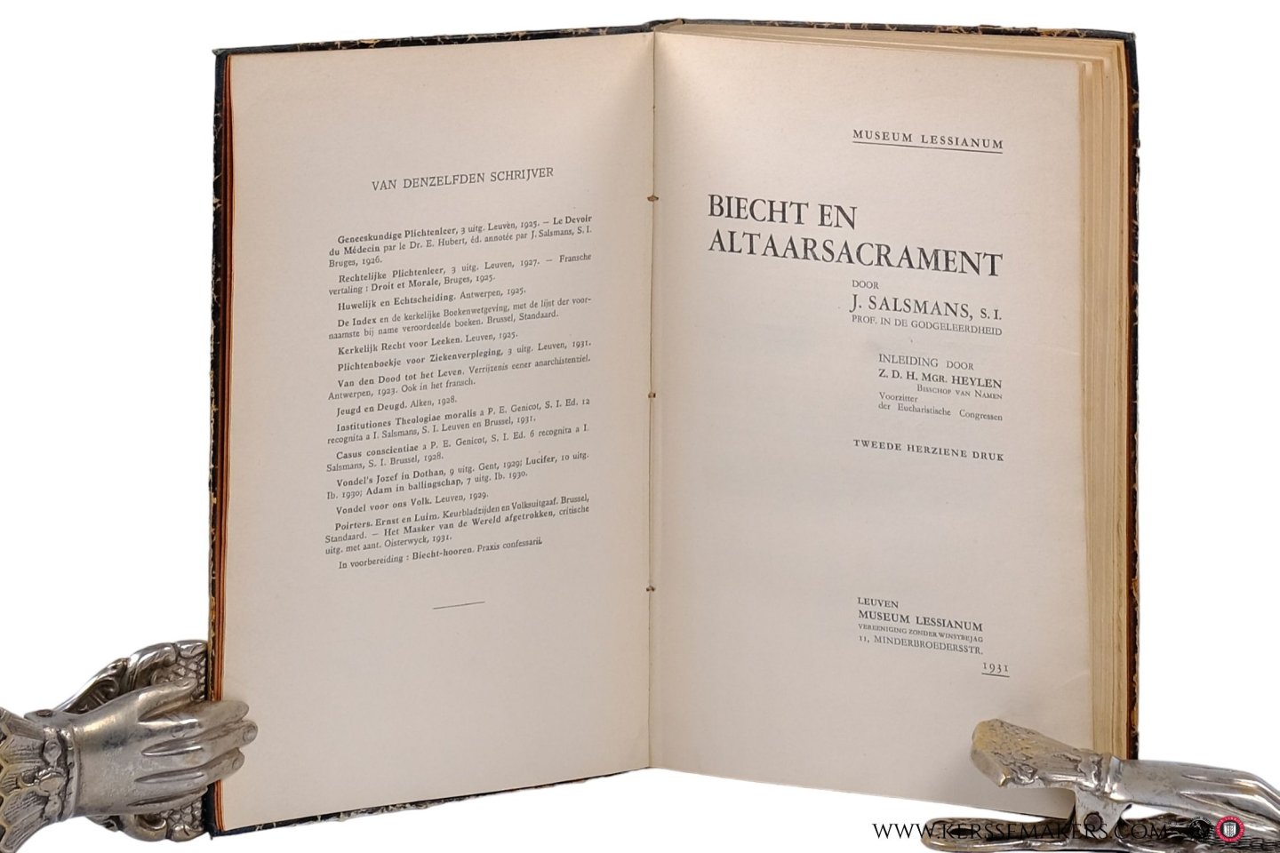 Salsmans, J. - Biecht en Altaarsacrament. Inleiding door Z.D.H. Mgr. Heylen. Tweede herziene druk.