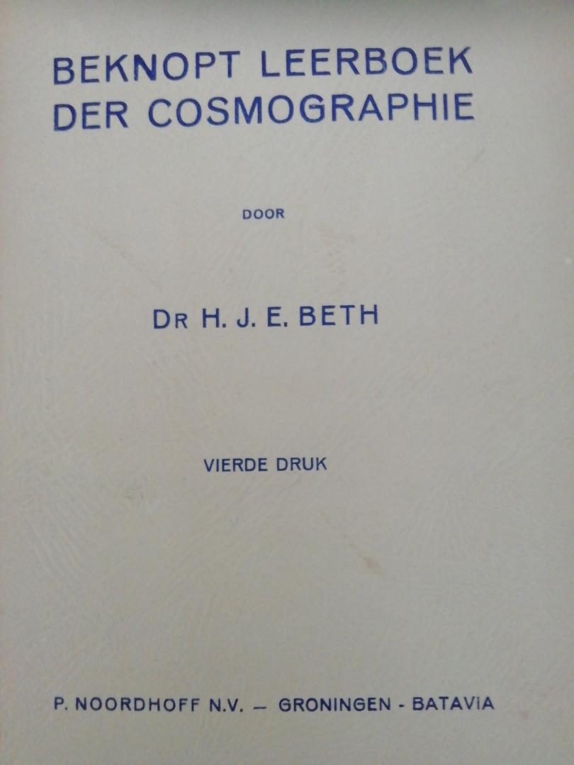 Beth H - Beknopt leerboek der cosmographie
