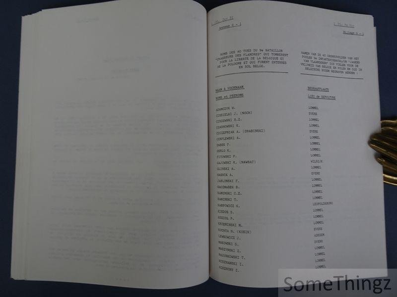 Guy Van Poucke / e.a. - La première Division Blindée Polonaise en Belgique. 'Non omnis moriar'. Septembre 1944.