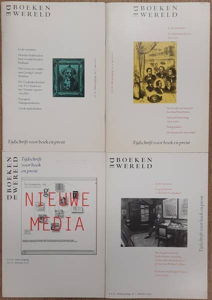 BOEKENWERELD, DE. - De Boekenwereld. Tijdschrift voor boek en prent. Zestiende jaargang, nummer 2/3: Nieuwe Media [dubbelnummer], februari 2000. Vijf delen.