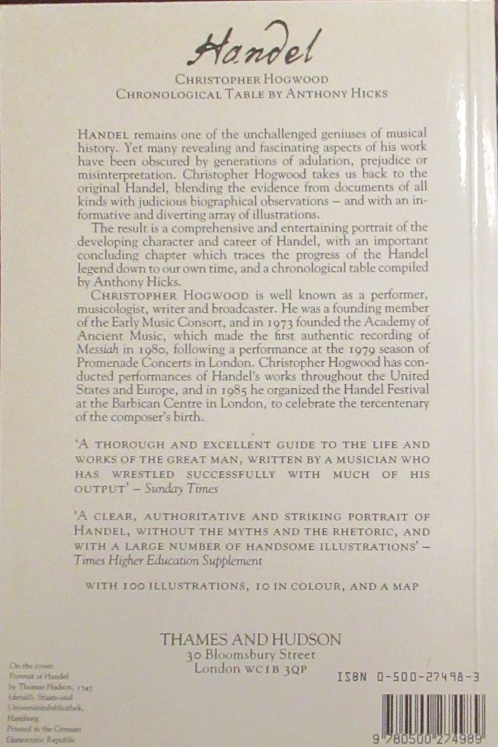 Hogwood, Christopher - Handel