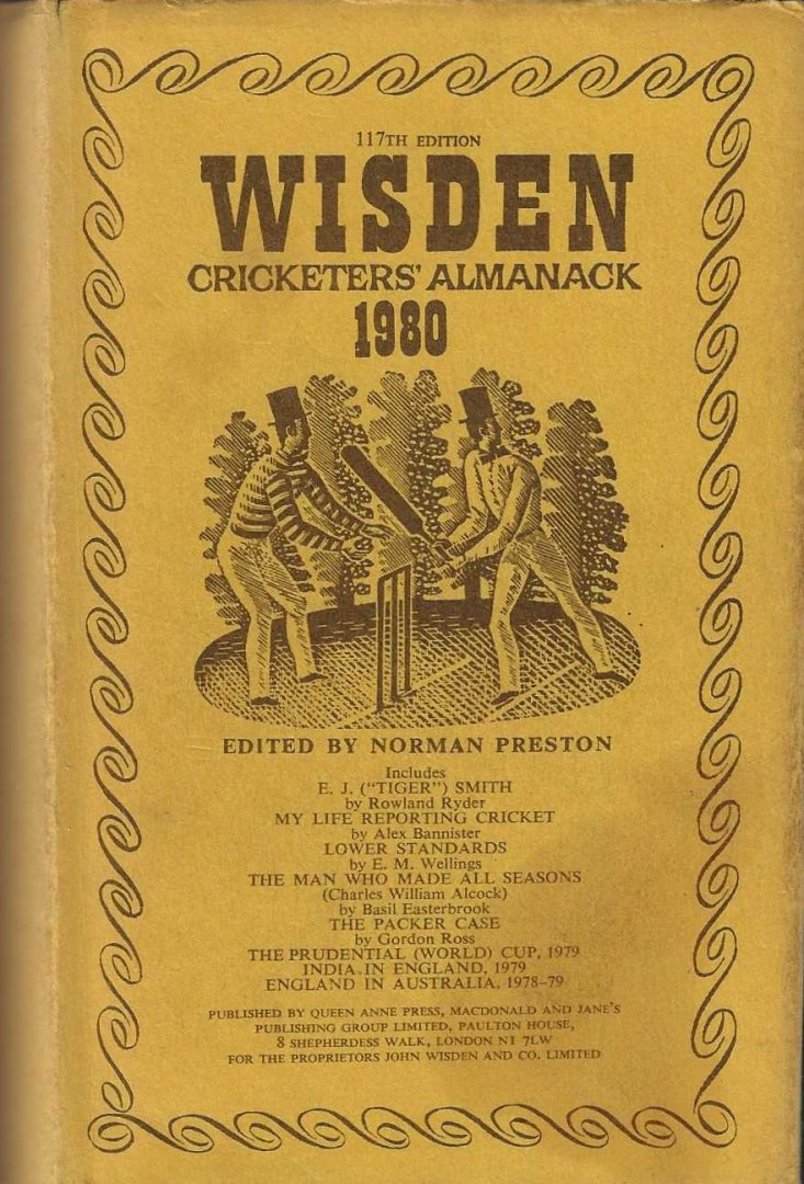 Preston, Norman - Wisden Cricketers' Almanack 1980 -117nd edition
