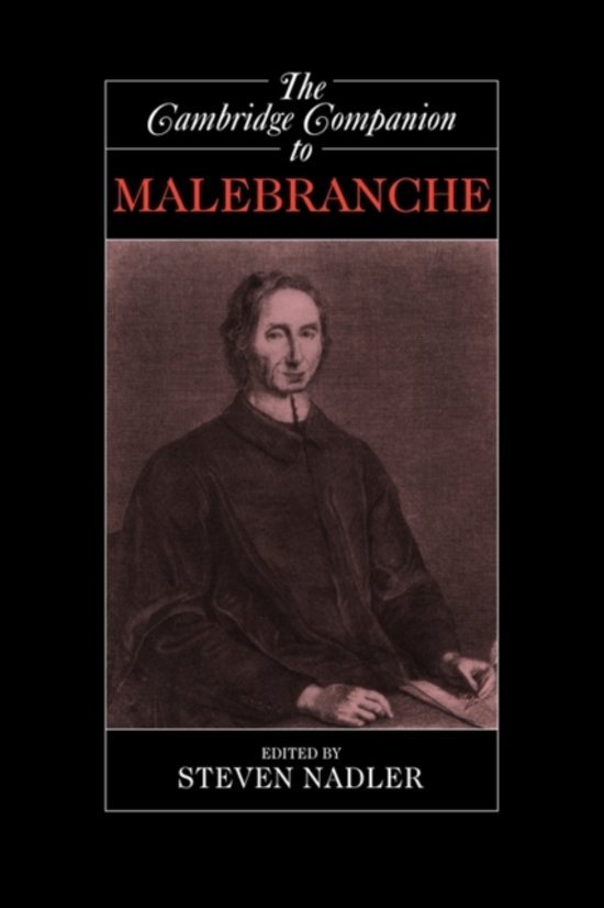 Steven Nadler;Steven Nadler;Steven M. Nadler - The Cambridge Companion to Malebranche