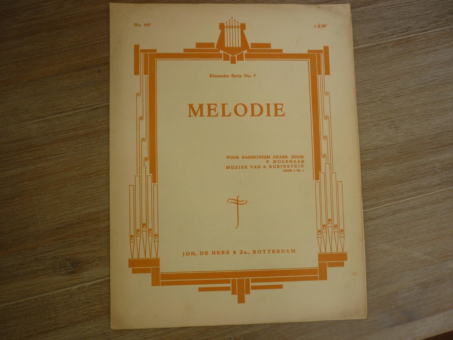 F. Molenaar  /  A. Rubinstein - Melodie (muziek van A. Rubinstein) - Klassieke serie no. 7
