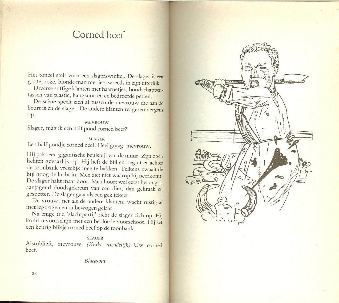 Boer, Herman Pieter de met Pentekeningen van Pat Andrea - De artiestenuitgang: verhalen, aneckdoten en andere theatergebruiken.