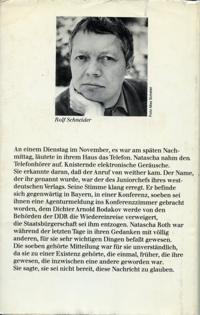 Schneider, Rolf - November. roman