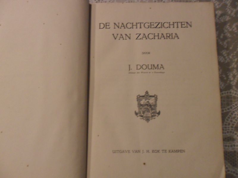 Douma J. - De nachtgezichten van Zacharia