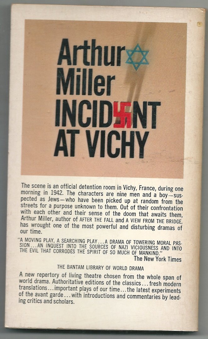 Miller, Arthur - Incident at Vichy