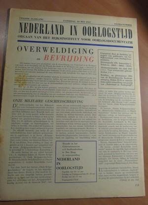 Rijksinstituut voor Oorlogsdocumentatie - Nederland in Oorlogstijd. Orgaan van het Rijksinstituut voor Oorlogsdocumentatie. 2e jaargang  Extra nummer Zaterdag 10 mei 1947