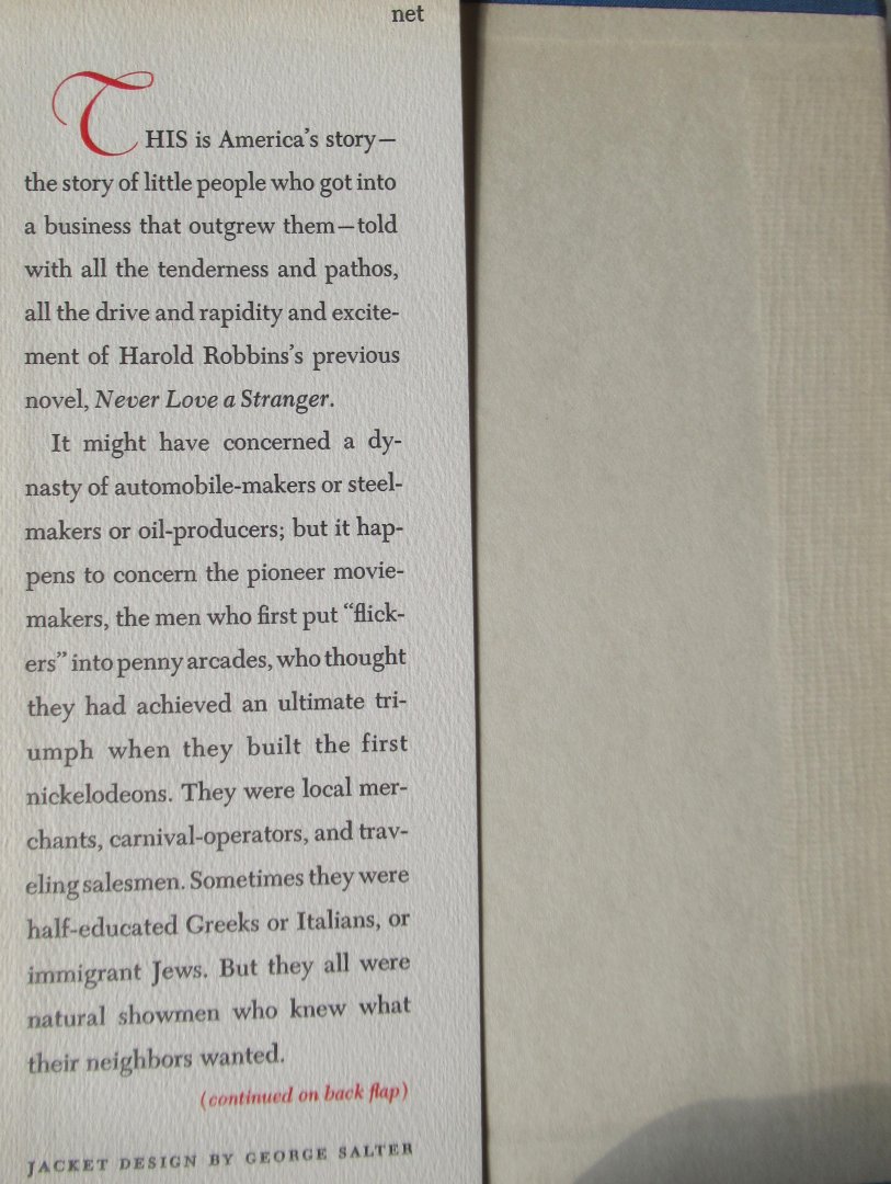 Robbins, Harold - The dream merchants. A novel