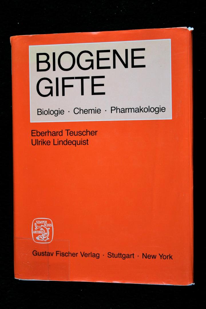 Teuscher, Eberhard/Lindequist, Ulrike - Biogene Gifte, Biologie/Chemie/Pharmakologie (2 foto's)