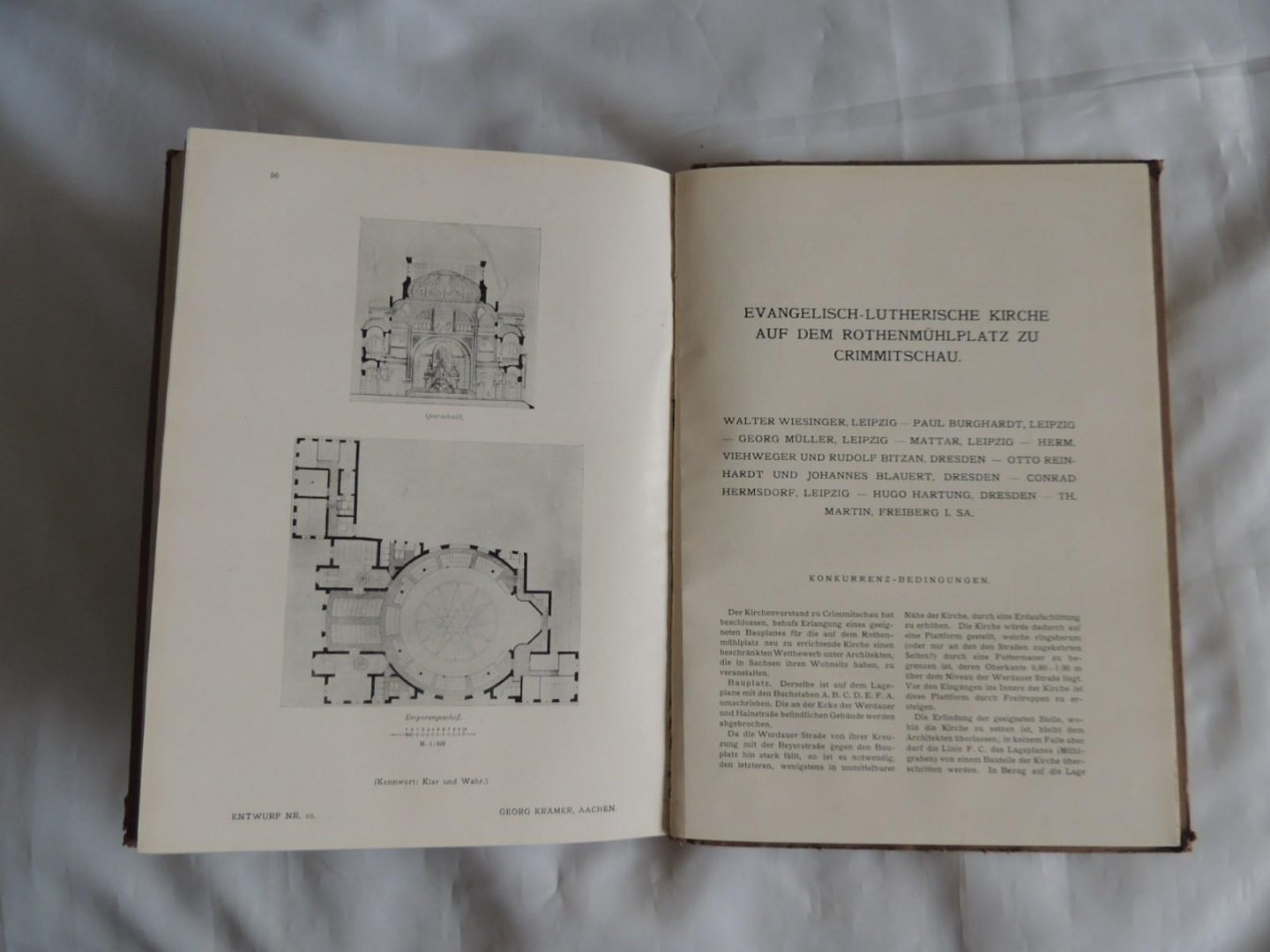 Hermann Scheurembrandt. -  Ernst Wasmuth - Architektur-Konkurrenzen. Sammelband I - II - III. ArchitekturKonkurrenzen 1 -2 -3.