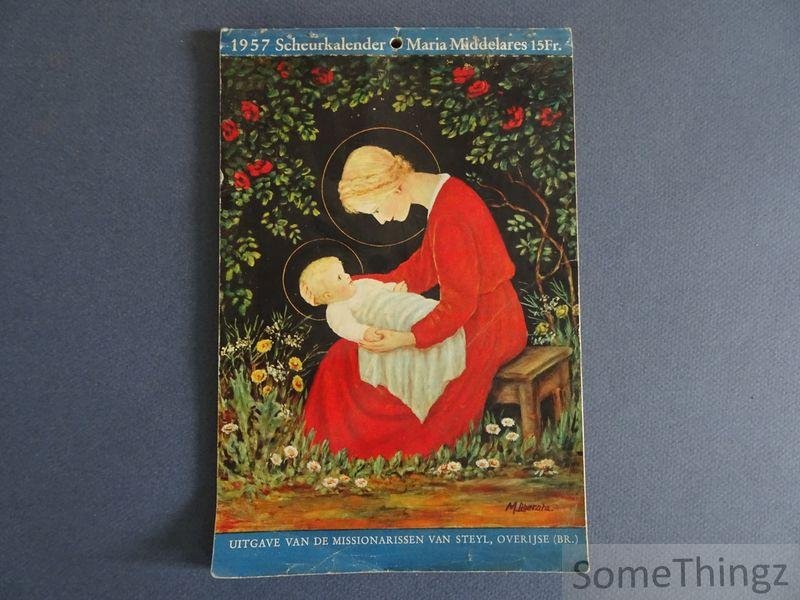 N/A. - Scheurkalender Maria Middelares. 1957.